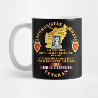 Afghanistan - Vet - 1st Sqdrn 40th Cav - 4th BCT 25th ID w AFGHAN SVC Mug